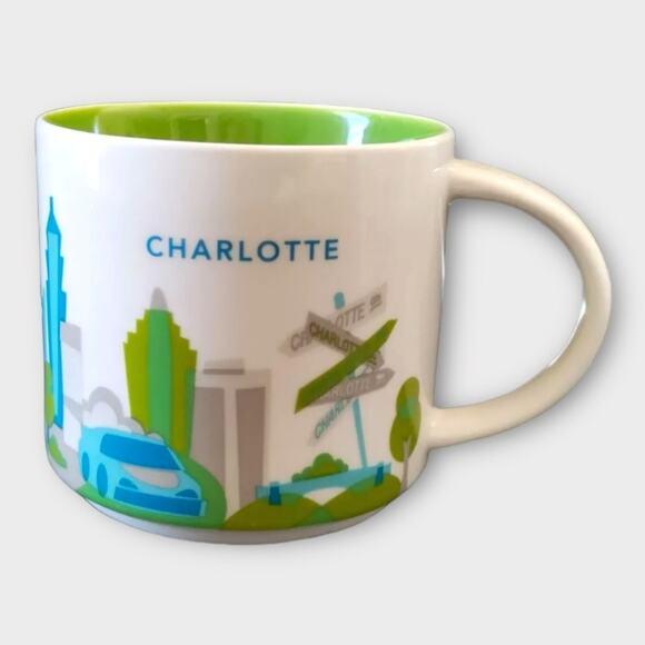 STARBUCKS 2014 Charlotte, NC You Are Here Collection 14 oz. Coffee Mug - Picture 1 of 5